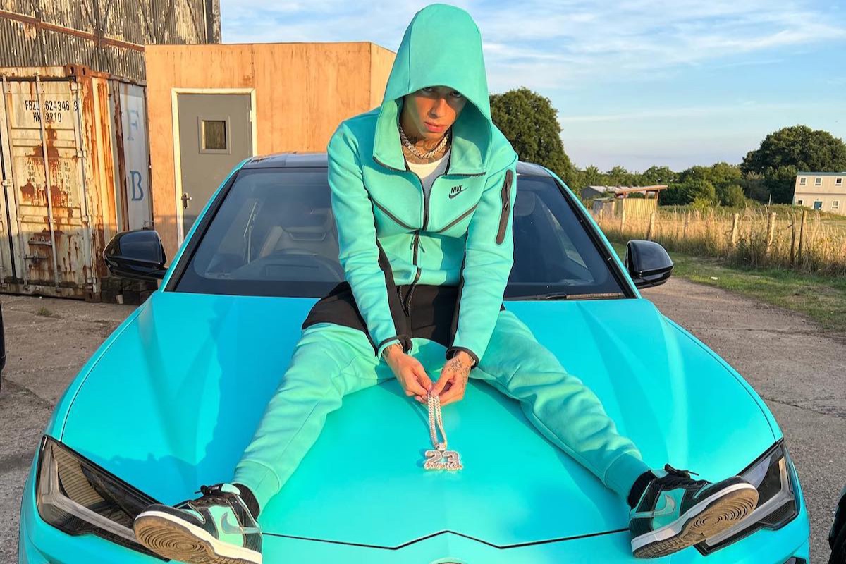 SPOTTED: Central Cee Keeps it Matching in Nike on the Set of his Latest Music Video