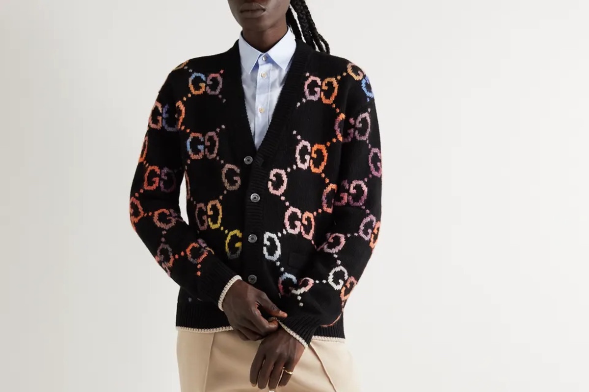 PAUSE or Skip: Gucci Logo-Jacquard Wool-Blend Cardigan