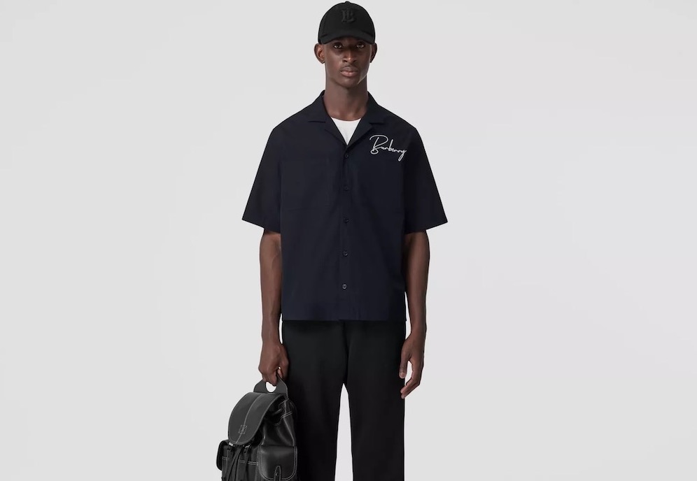 PAUSE or Skip: Burberry Short-Sleeve Embroidered Shirt