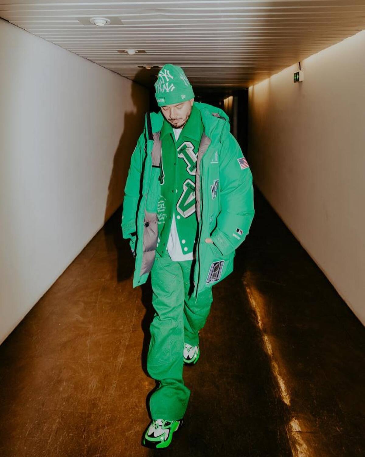 J Balvin Goes Green in Polo and Sunglasses at the U.S. Open – WWD