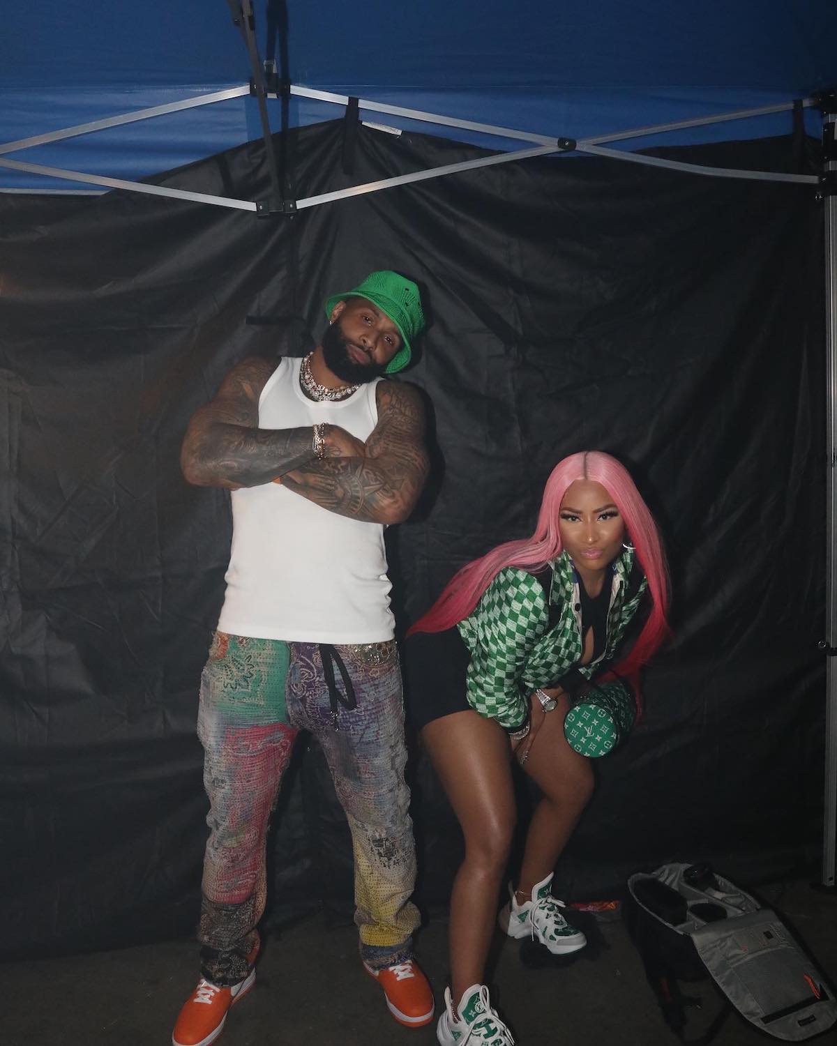 SPOTTED: Odell Beckham Jr. & Nicki Minaj Pose for a Picture in