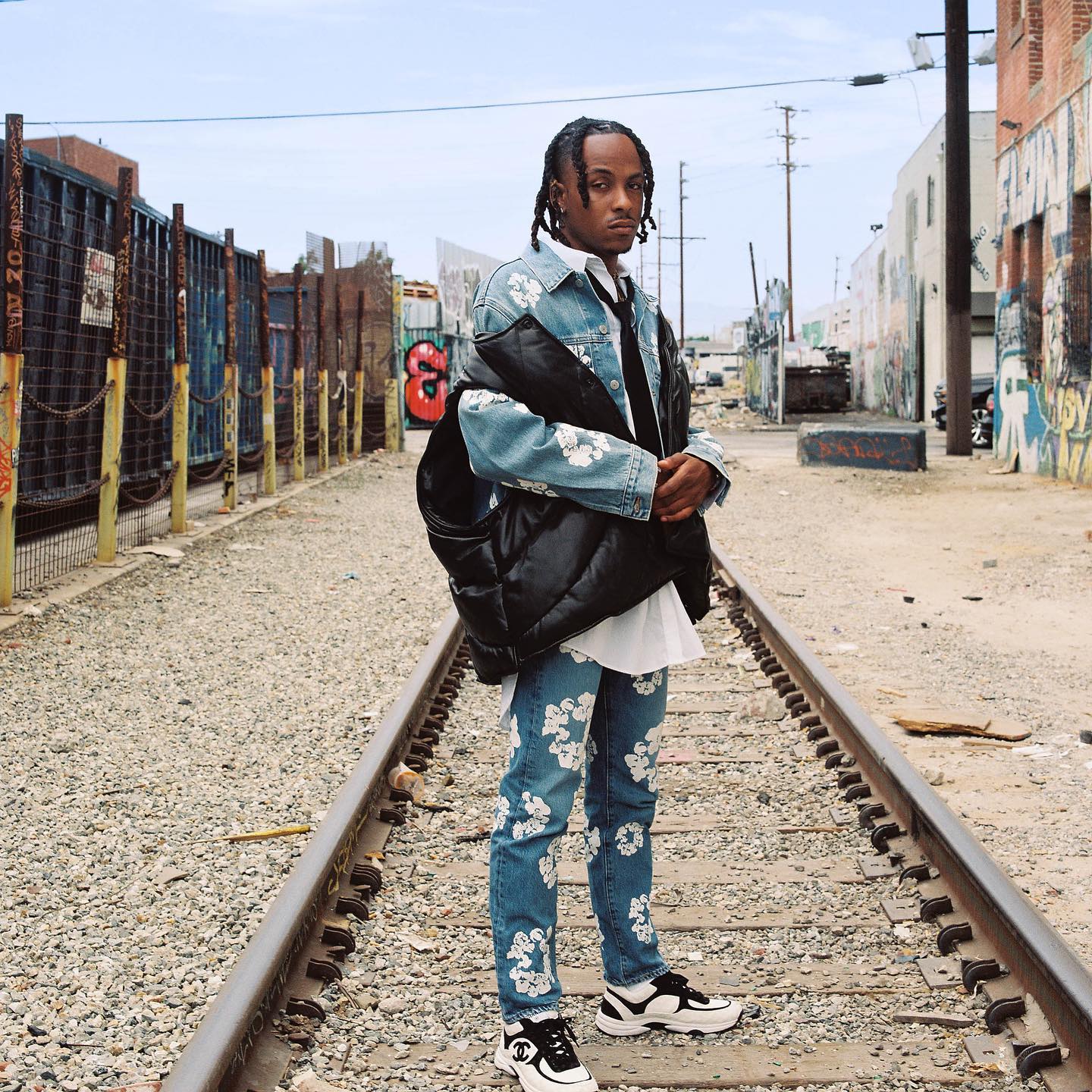SPOTTED: Rich The Kid Showcases Denim Tears Fit – PAUSE Online