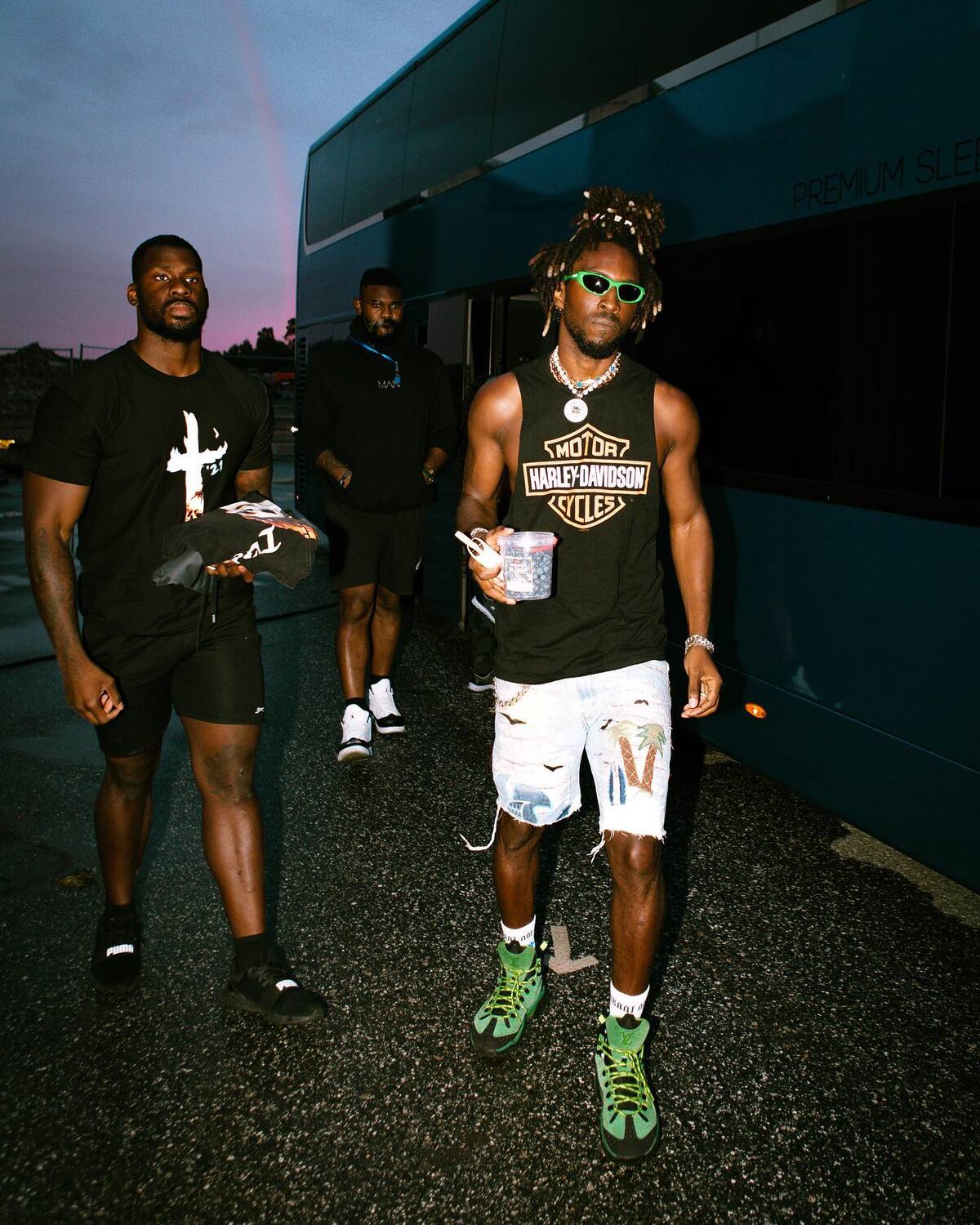 SPOTTED: SAINt JHN Keeps the Summer Ensembles Going in Louis