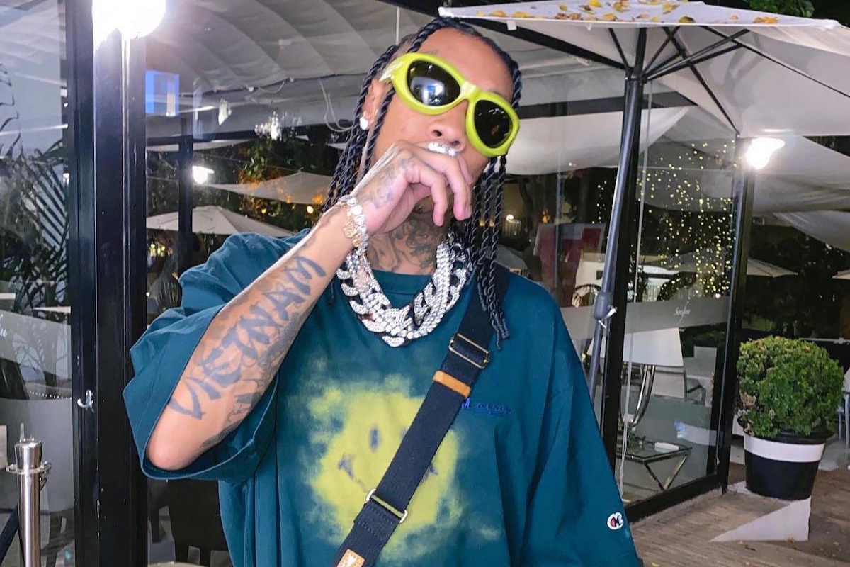 SPOTTED: TYGA DONS LOUIS VUITTON SUNGLASSES POOLSIDE IN MYKONOS