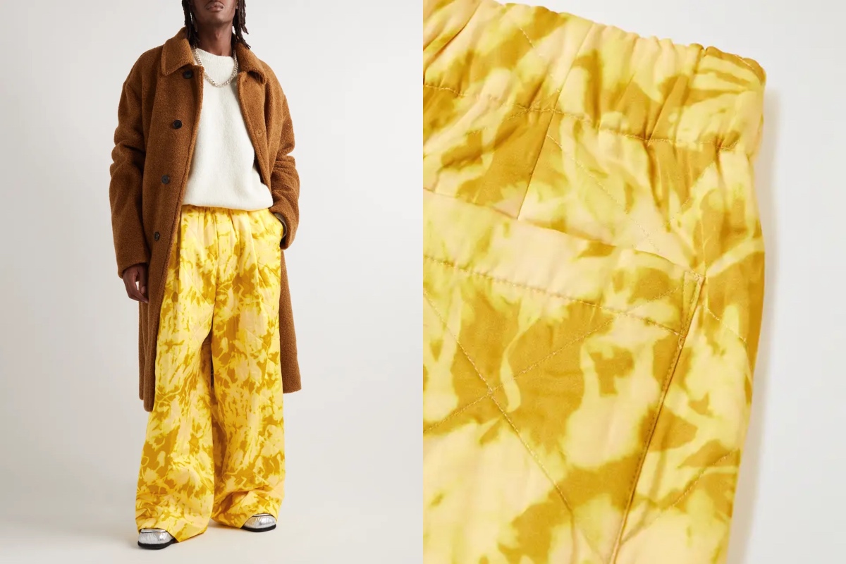 PAUSE or Skip: Dries Van Noten Wide-Leg Tie-Dyed Quilted Jersey Trousers – PAUSE Online