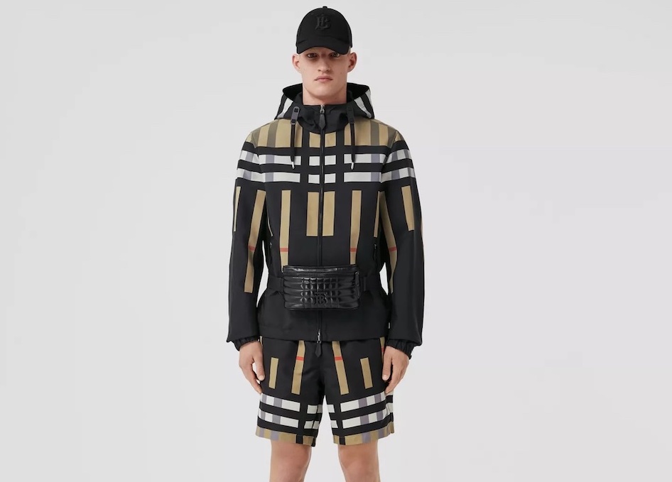 PAUSE or Skip: Burberry Sliced Check Nylon Hooded Jacket