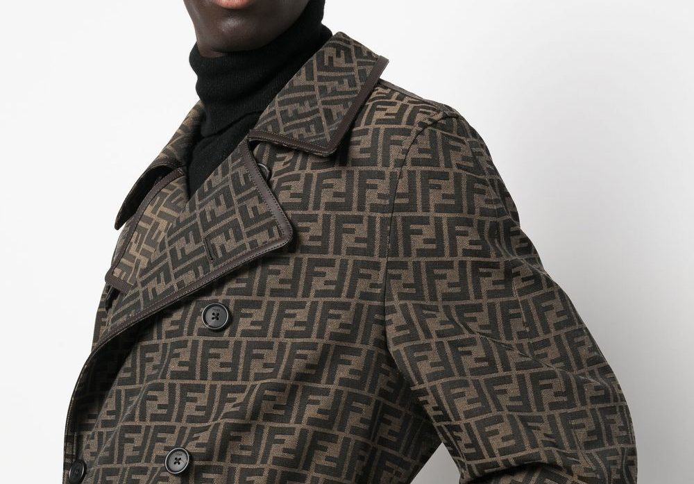 PAUSE or Skip: Fendi FF Jacquard Double-Breasted Trench Coat