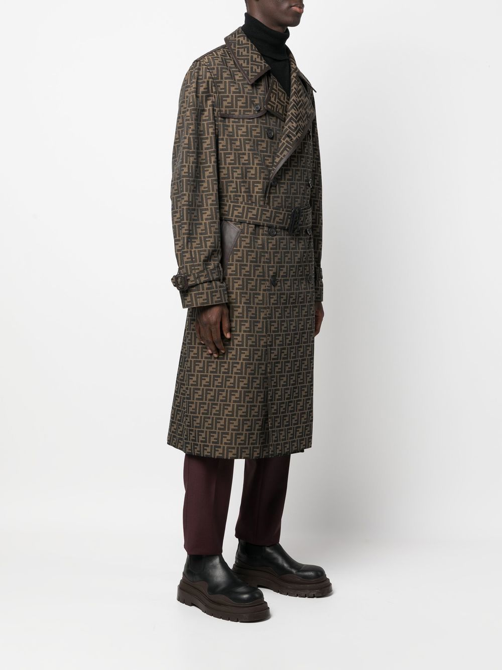 PAUSE or Skip: Fendi FF Jacquard Double-Breasted Trench Coat – PAUSE ...