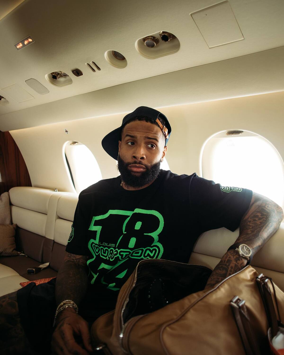 Odell Beckham Jr. Wears Louis Vuitton x Supreme and Off - There