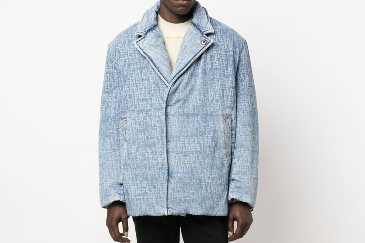 PAUSE or Skip: Diesel Logo-Print Padded Denim Coat