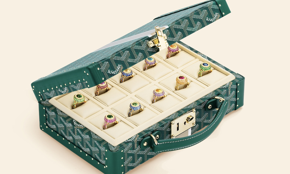 Mellerio Tap Goyard To Design Case for New 10-Piece Ring Collection