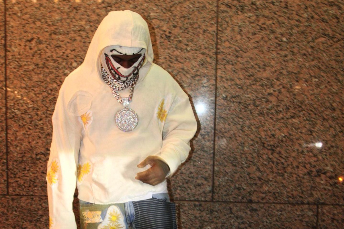 SPOTTED: EST Gee Gets Spooky for Halloween Wearing WHO DECIDES WAR & Nike