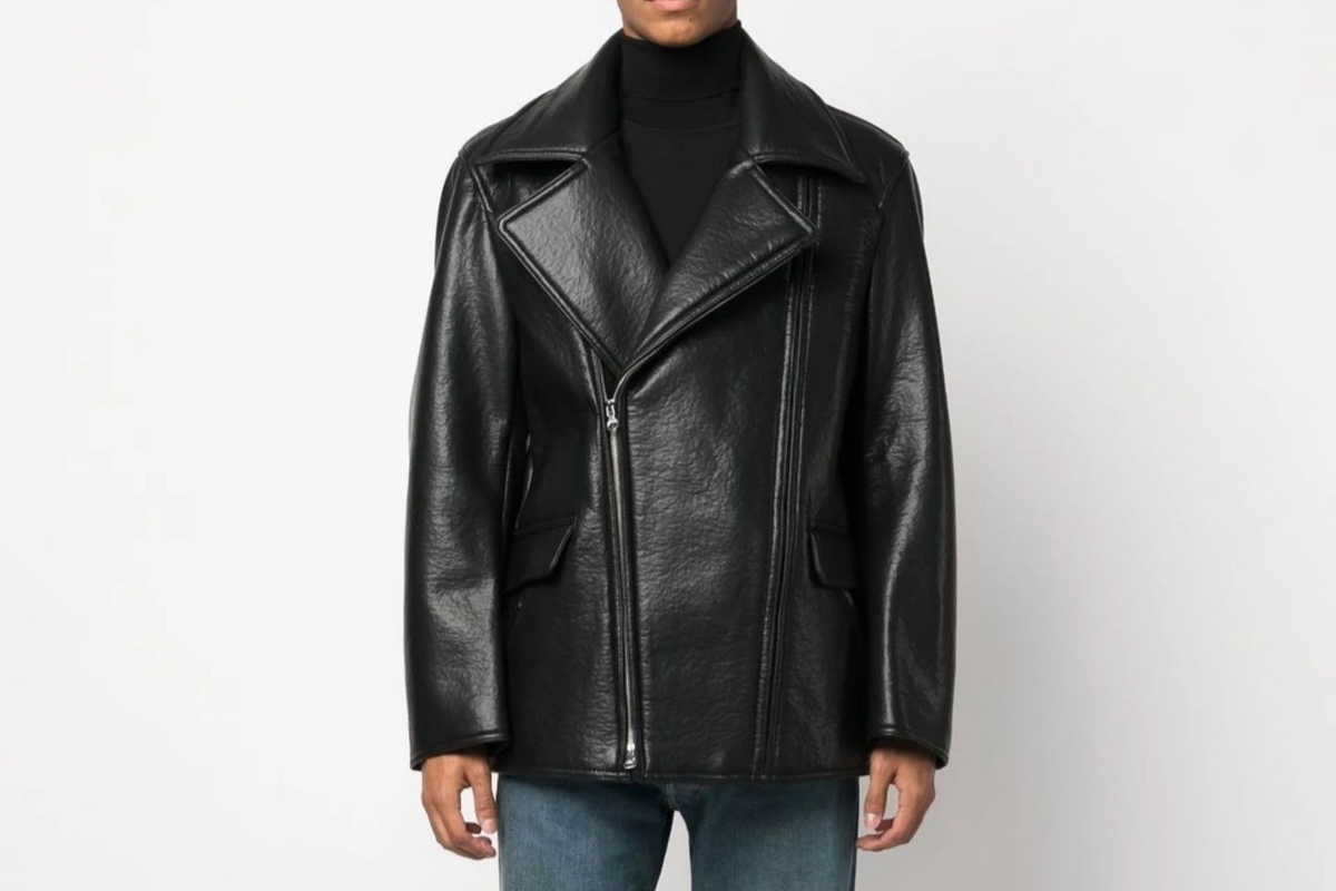 PAUSE or Skip: Diesel Black J-Rego Faux Leather Biker Jacket