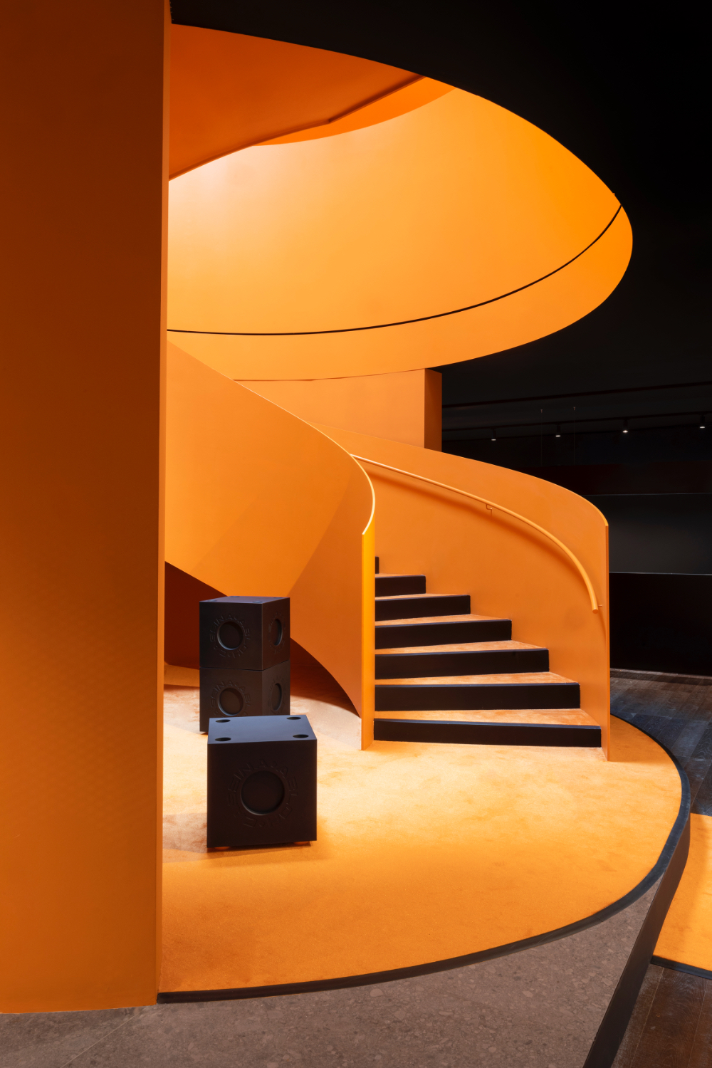 Cassina 'modular Imagination By Virgil Abloh', Triple Connecting Element In  Orange