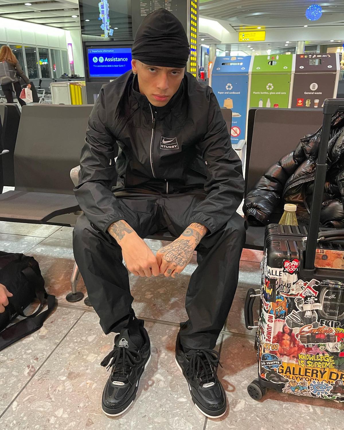 SPOTTED: Central Cee Isn't in the Mood Wearing Stüssy x Nike & Louis Vuitton  – PAUSE Online