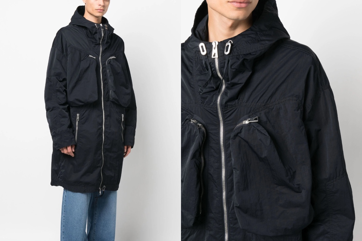 PAUSE or Skip: Bottega Veneta Blue Technical Hooded Parka Coat – PAUSE ...