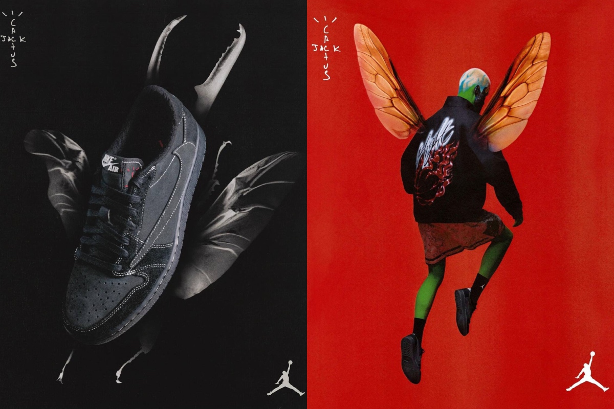 Travis Scott & Jordan Join Forces to Shock Drop Air Jordan 1 Low “Black Phantom” & New Apparel Collection