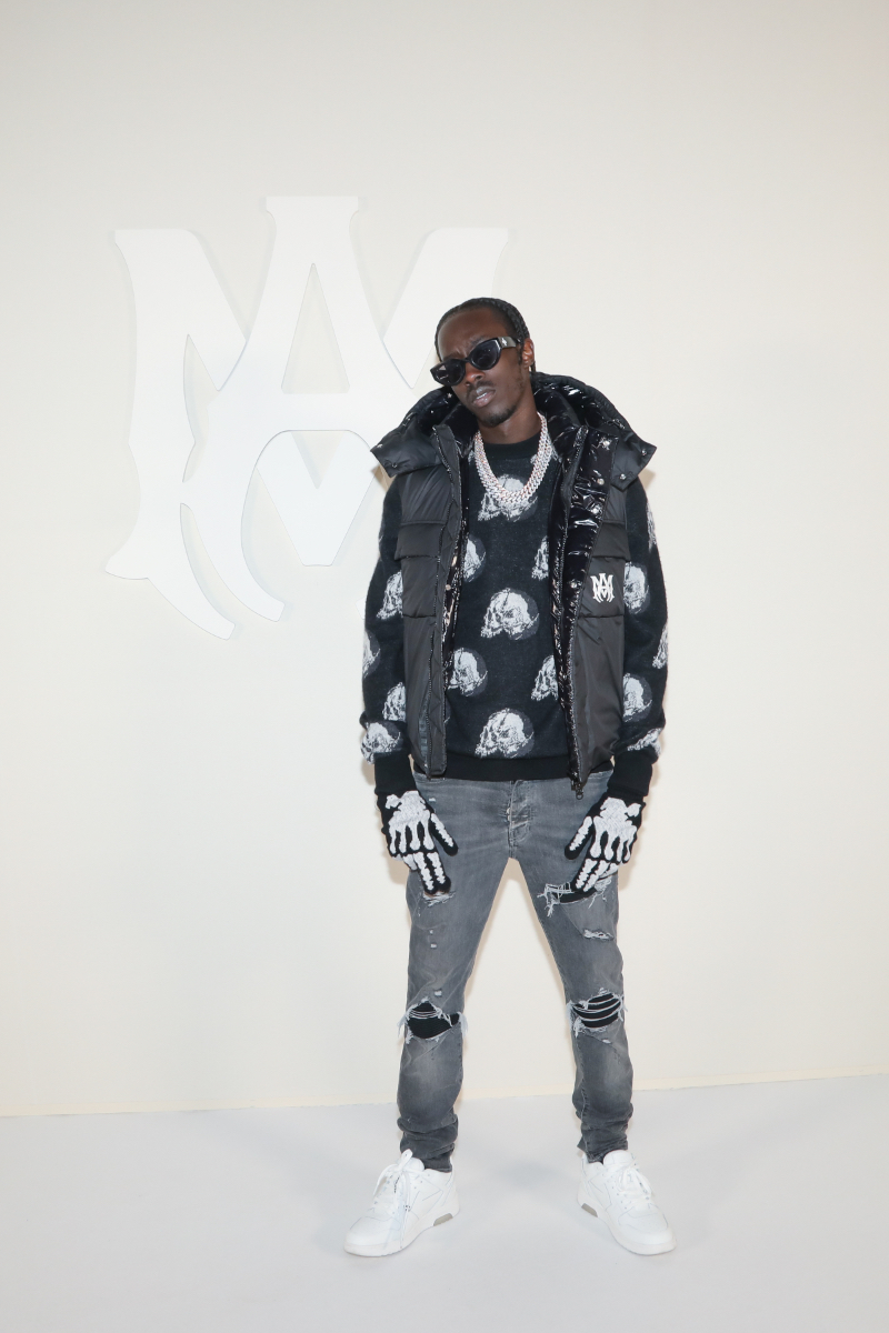 J Balvin Wears Fur Sweat Set & AMIRI MA-1 at Amiri's Fall 2023 Show –  Footwear News