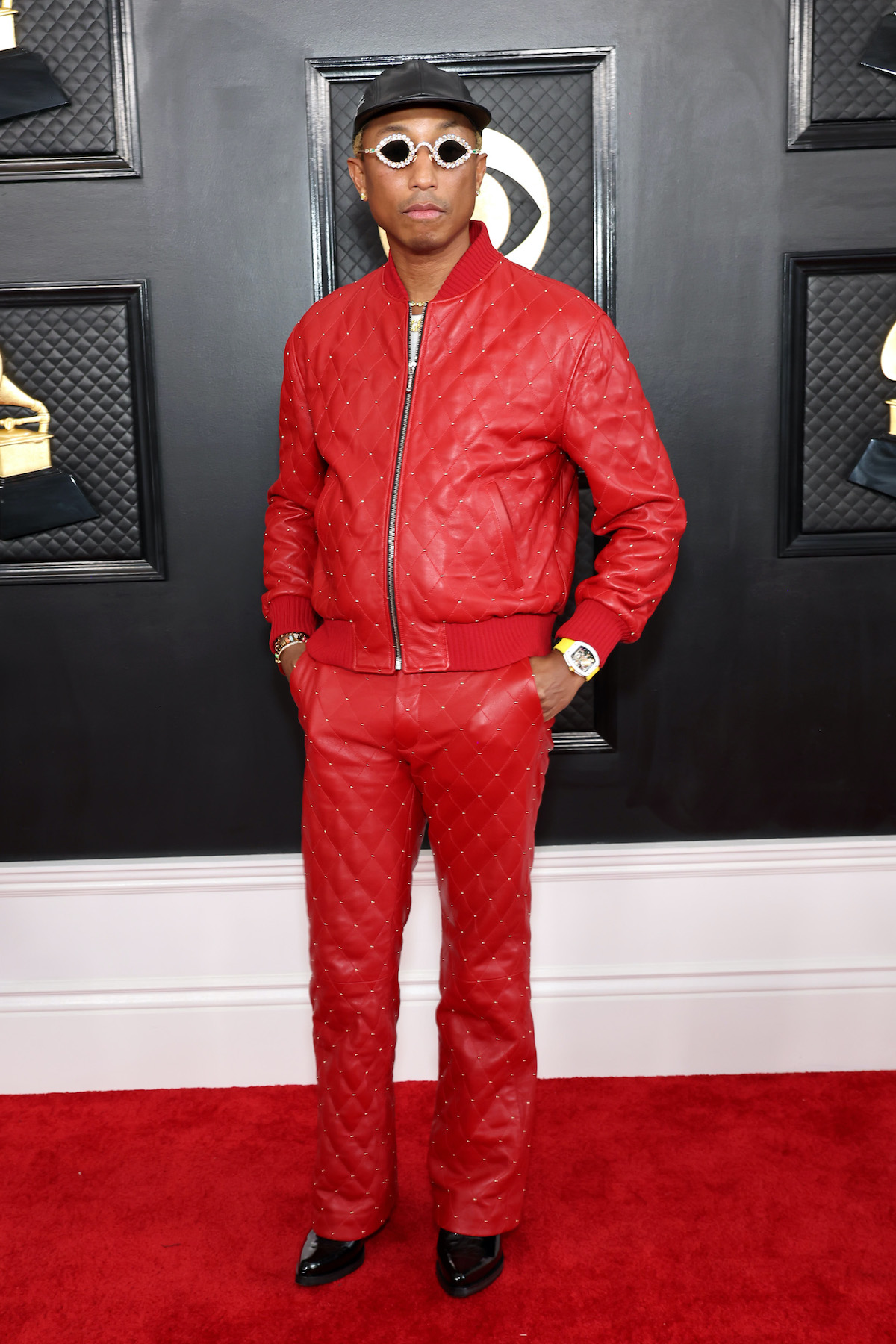 Grammys 2023 Pharrell Williams Red Suit