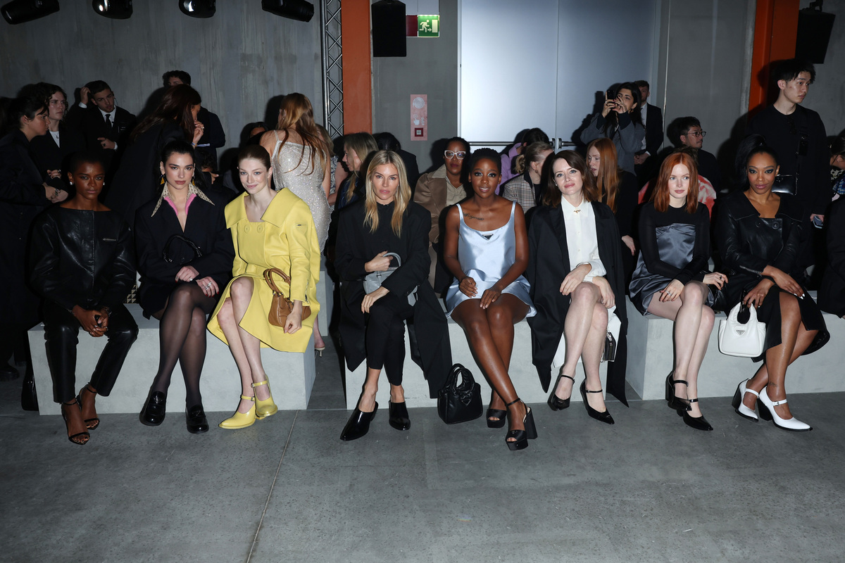 MFW: Details & Front Row Imagery from Prada’s Fall/Winter 2023 Collection Show