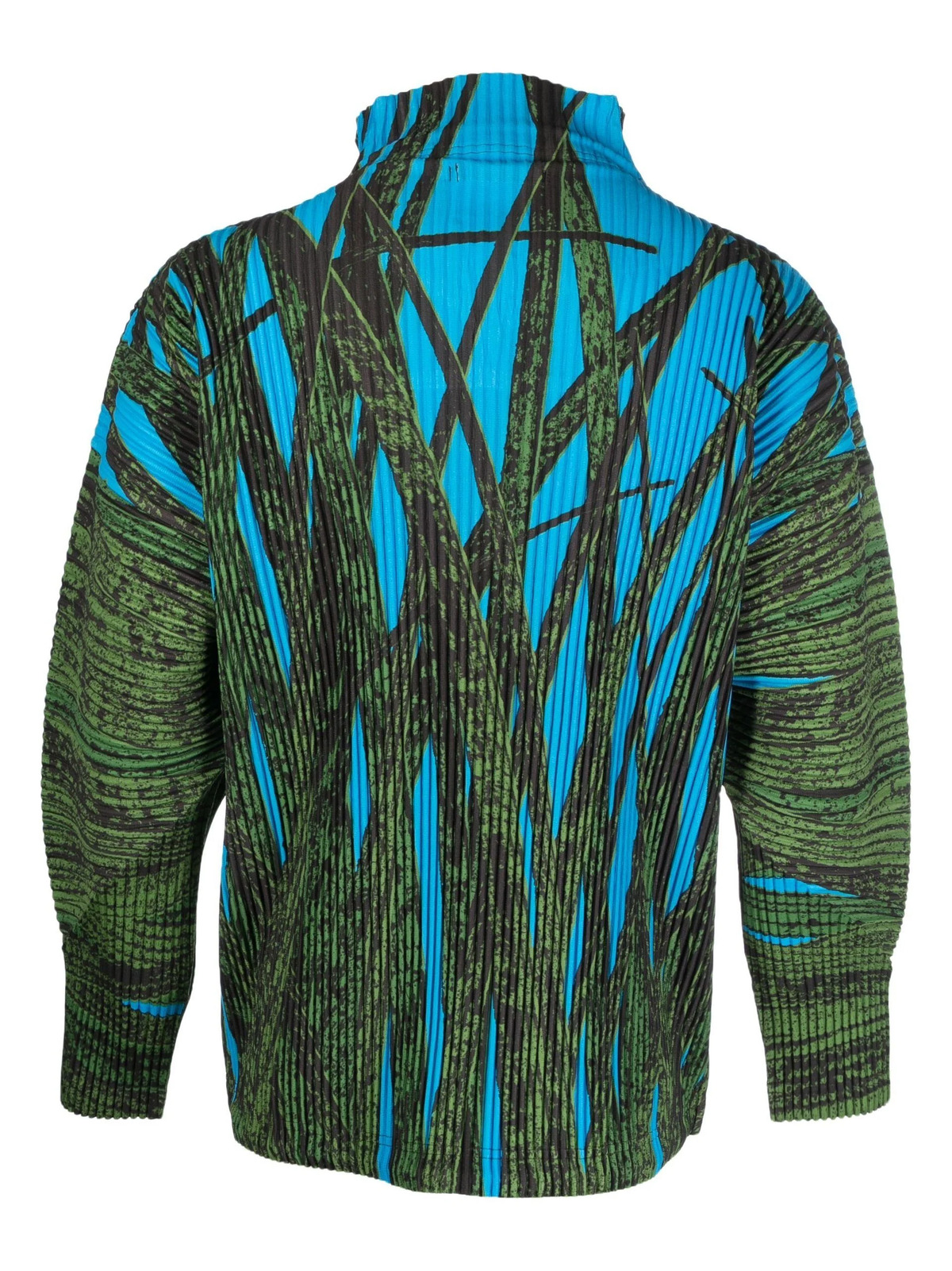 PAUSE or Skip: Homme Plissé Issey Miyake Green Graphic Print