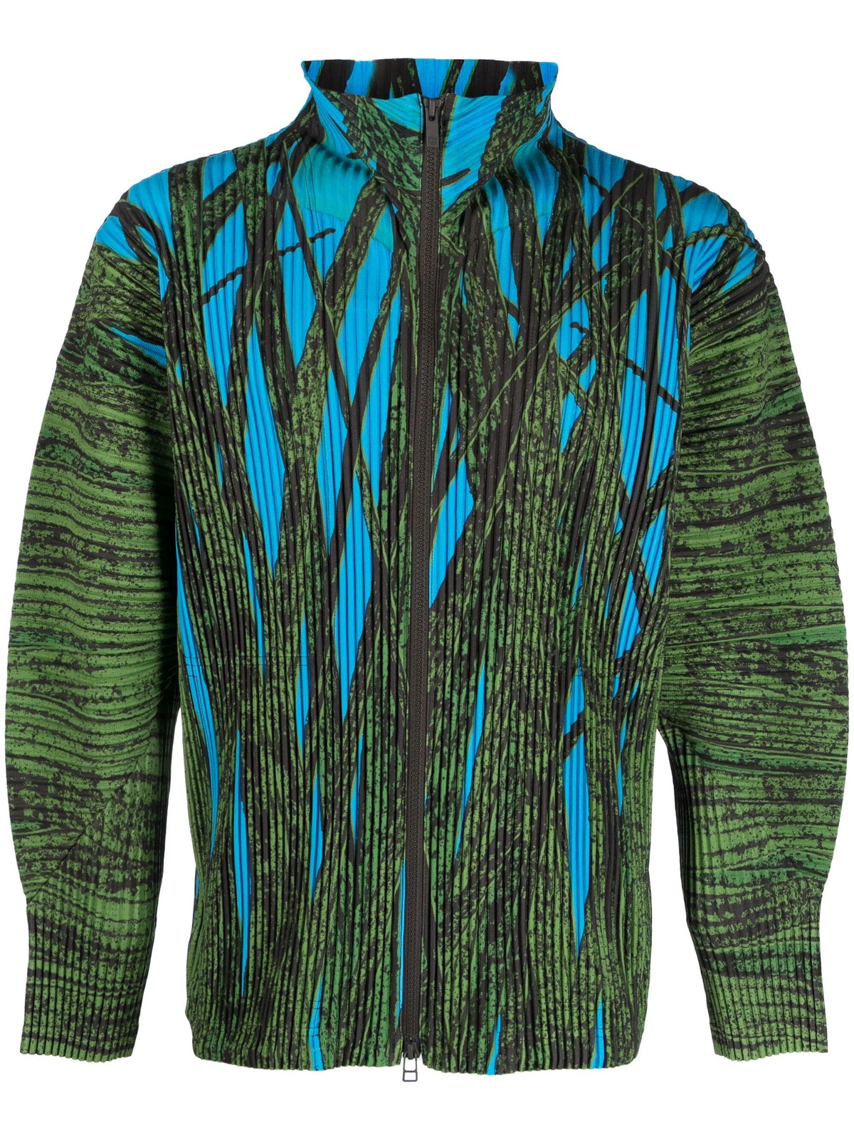 PAUSE or Skip: Homme Plissé Issey Miyake Green Graphic Print