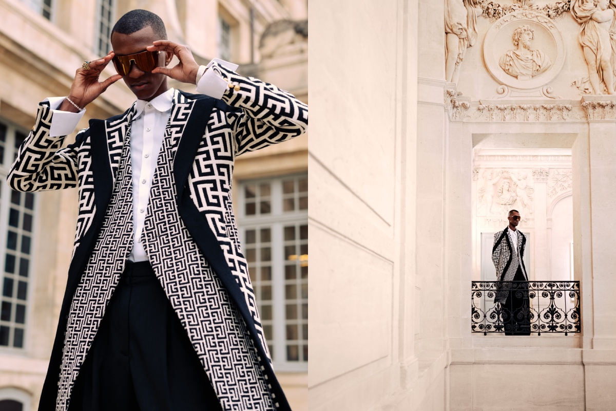 PAUSE & Alioune Fall Takeover Balmain Fall/Winter 2023 at Paris Fashion