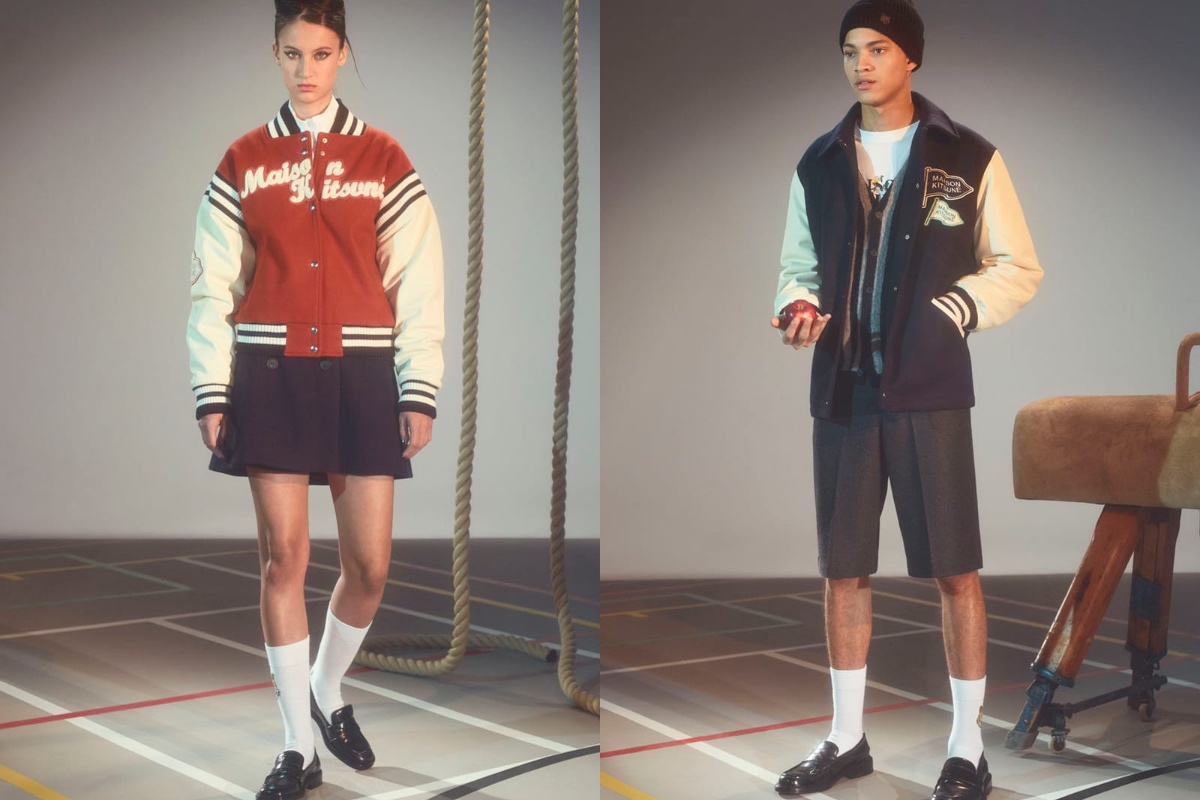 The Posh Turn Rebellious in Maison Kitsunè’s FW23′ Collection