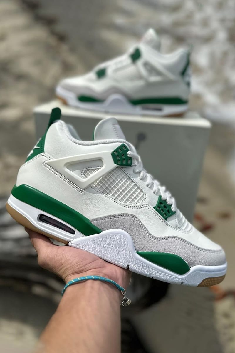 Early Previews of the Nike SB Air Jordan 4 “Pine Green” Have