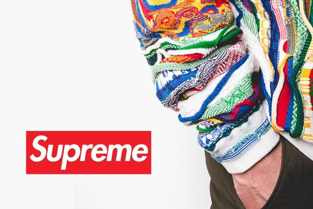 Supreme big letters sweater hotsell multicolor lyrics