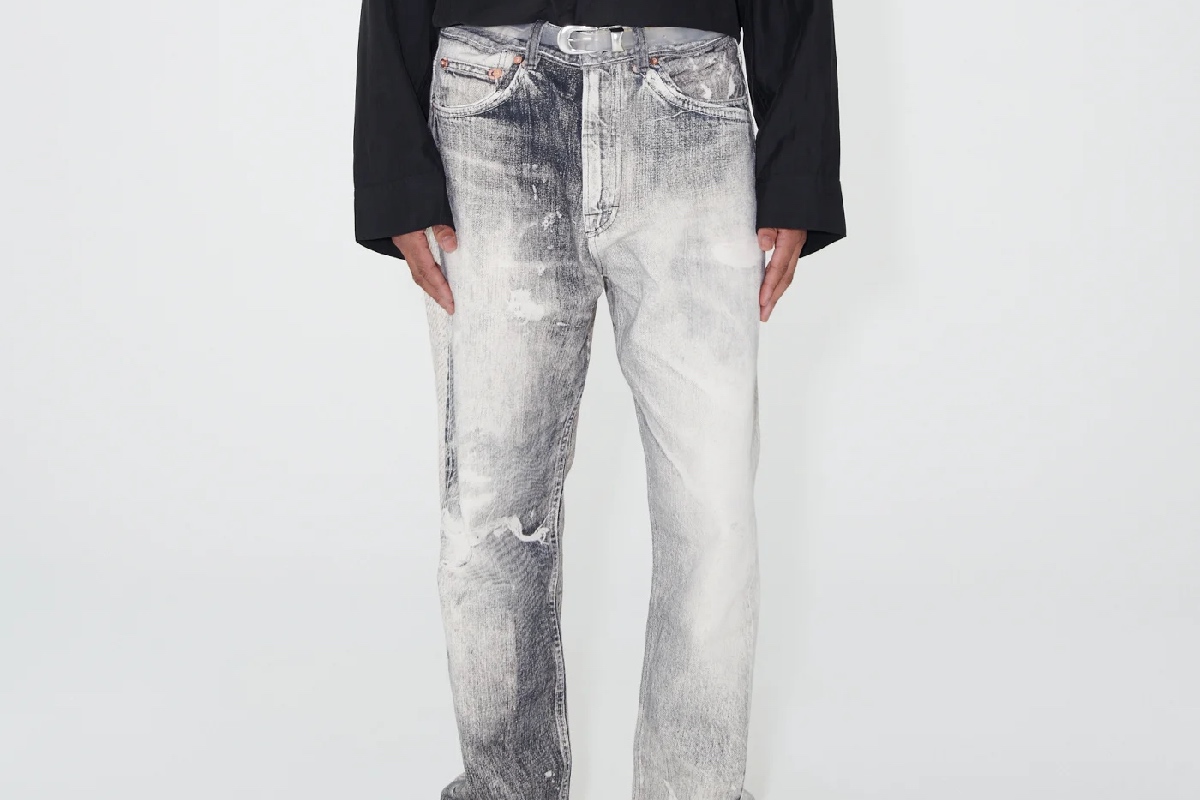PAUSE or Skip: Our Legacy Third Cut Digital Print Jeans in Ink Black