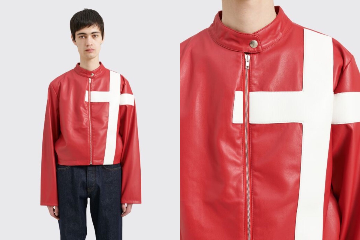 PAUSE or Skip: MOWALOLA Faux Leather Cross Biker Jacket