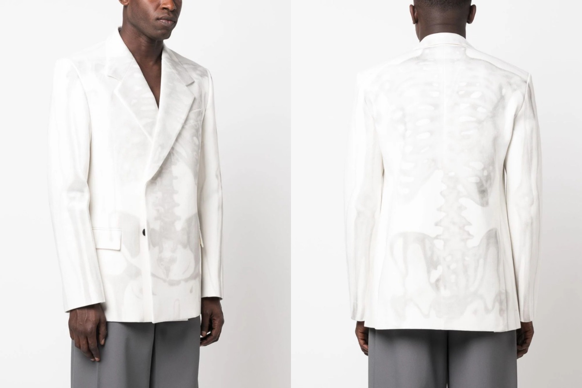 PAUSE or Skip: Off-White X-Ray-Print Double-Breasted Blazer