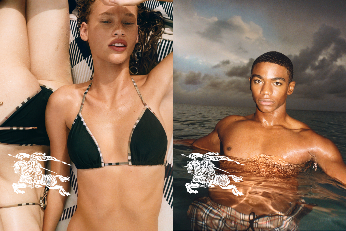Daniel Lee Presents Debut Swimwear Campaign for Burberry