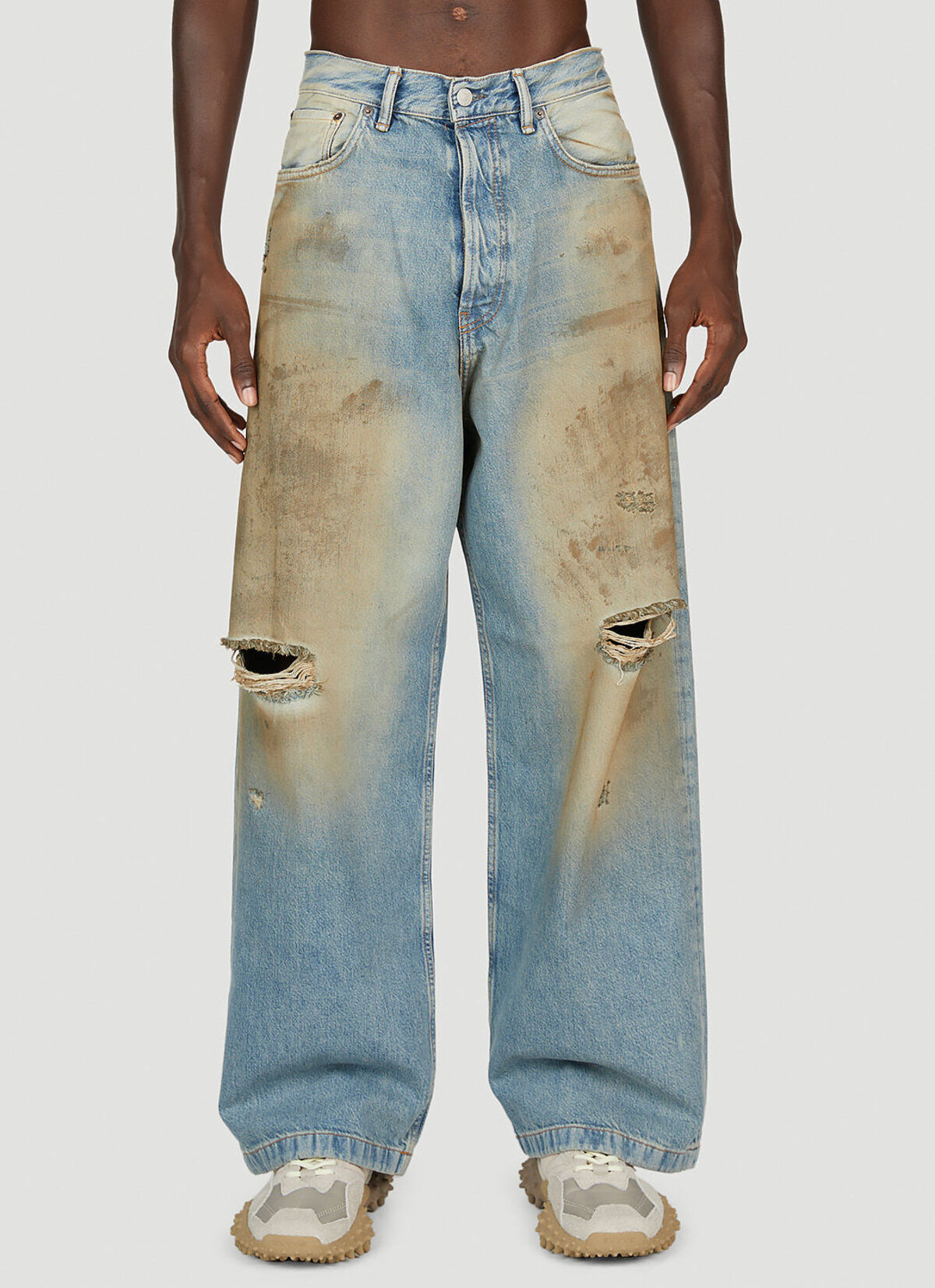 PAUSE or Skip: Acne Studios 1989 Distressed Wide Leg Jeans – PAUSE ...