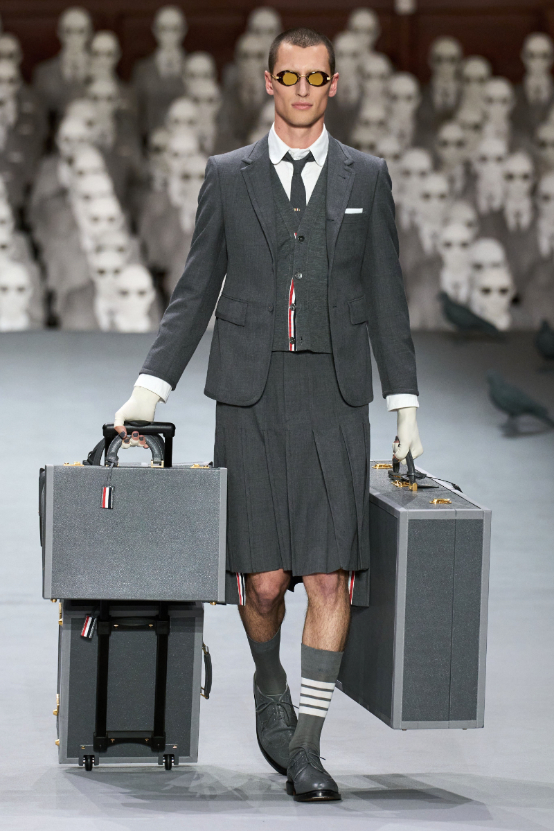 SPOTTED: Luka Sabbat 'Kilts' It Wearing Thom Browne & Rick Owens