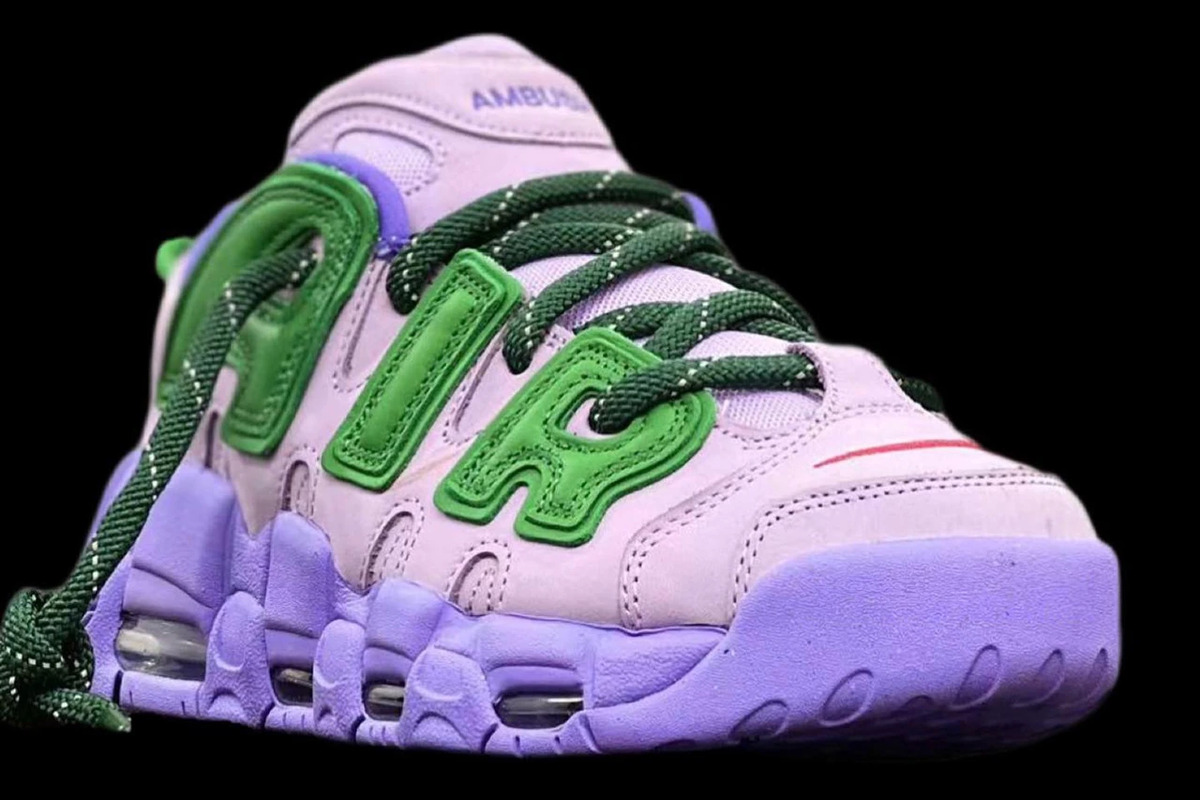 First Look at AMBUSH x Nike Air More Uptempo Low 'Lavender