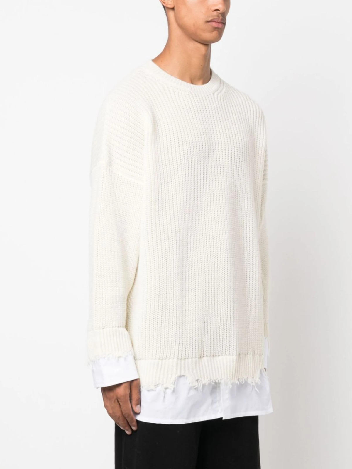 PAUSE or Skip: MM6 Maison Margiela Neutral Layered Sweater – PAUSE Online