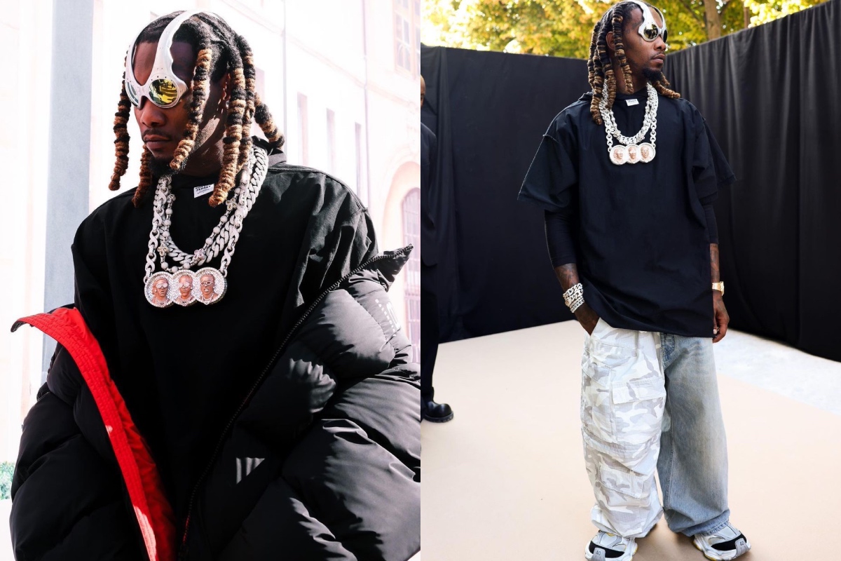 SPOTTED: Offset Makes Paris his Own Wearing New Season Balenciaga & Vintage Oakley
