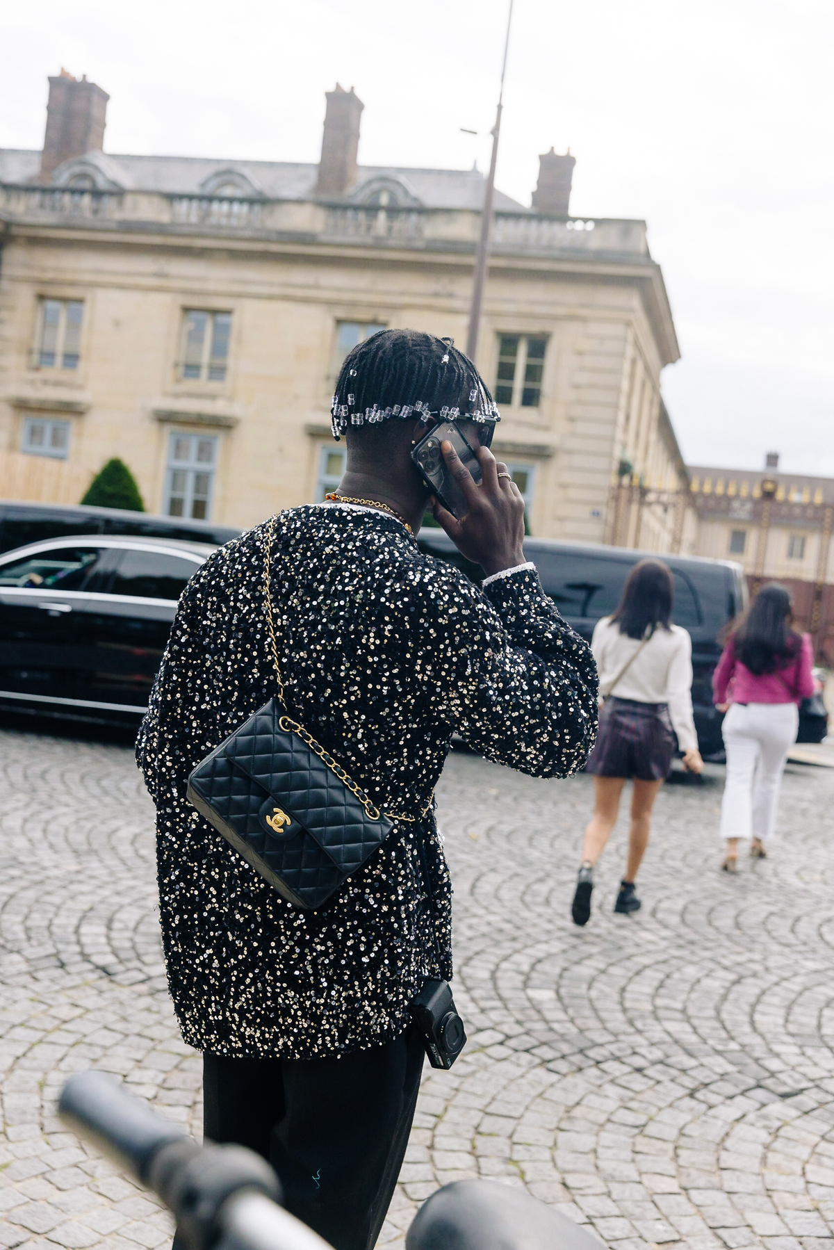 Trenches, box bags and lace socks: the best street style this PFW