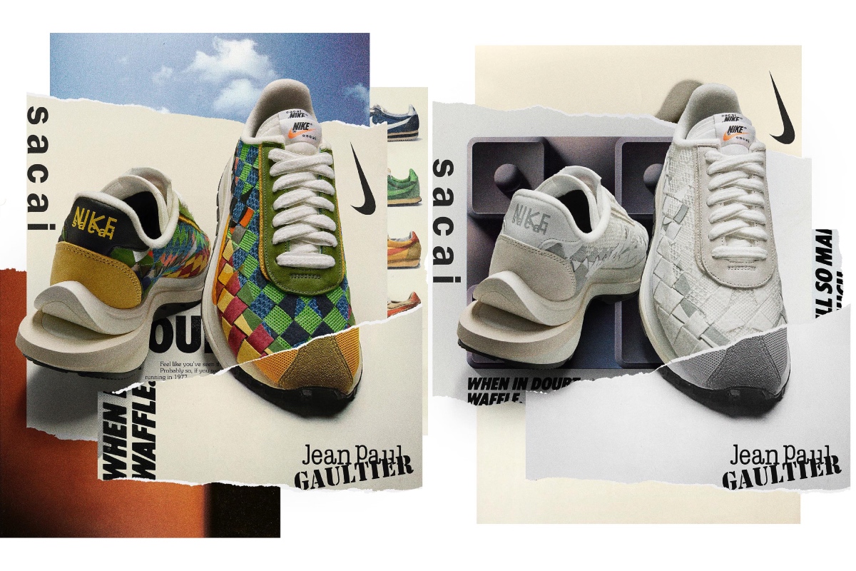 Nike x sacai x Jean Paul Gaultier Unveil Collaborative Three-Way VaporWaffle