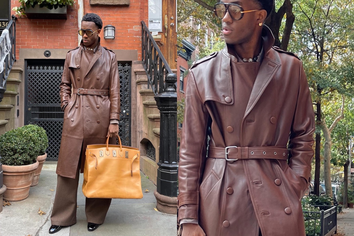 SPOTTED: Wisdom Kaye Keeps Things Autumnal Wearing Hermès, Bottega Veneta & more