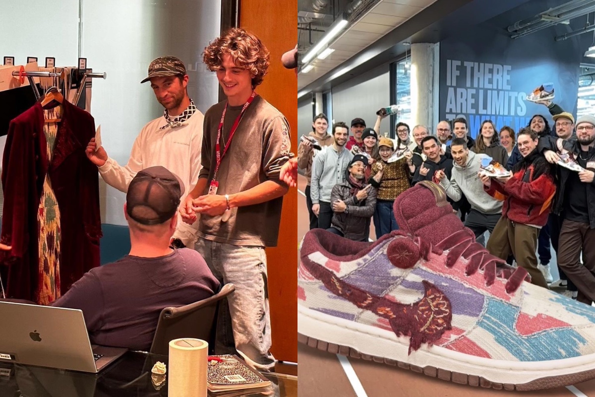 SPOTTED: Timothée Chalamet Shares Closer Look at Design Process for ‘Wonka’ x Nike Dunk Low Collaboration