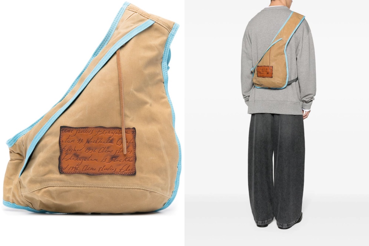 PAUSE or Skip: Acne Studios Logo-Patch Sling Backpack