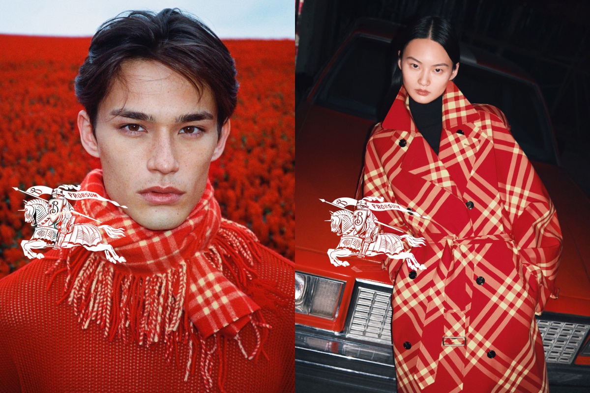 Burberry’s Lunar New Year 2024 Campaign & Collection is Ruled by Red