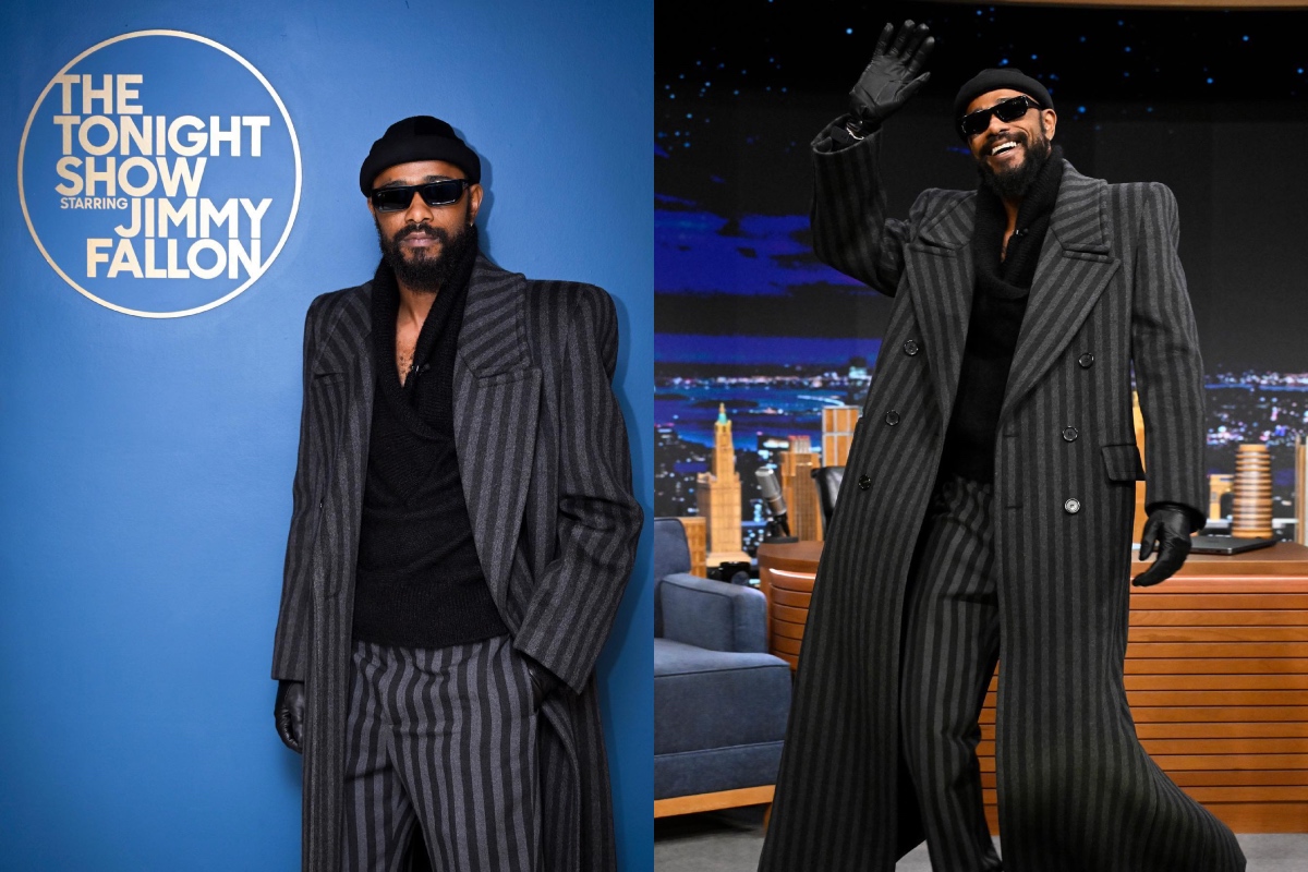 SPOTTED: LaKeith Stanfield Steps Out Swinging on Jimmy Fallon’s The Tonight Show Wearing All Saint Laurent