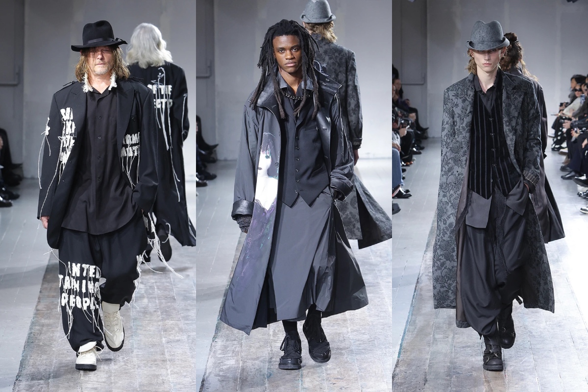 PFW: Yohji Yamamoto POUR HOMME Fall/Winter 2024 Collection