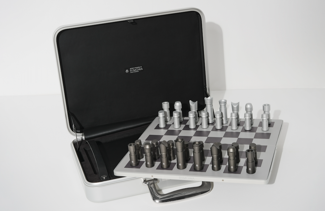 RIMOWA Unveils The Grooved Aluminium Attache Chess Silver