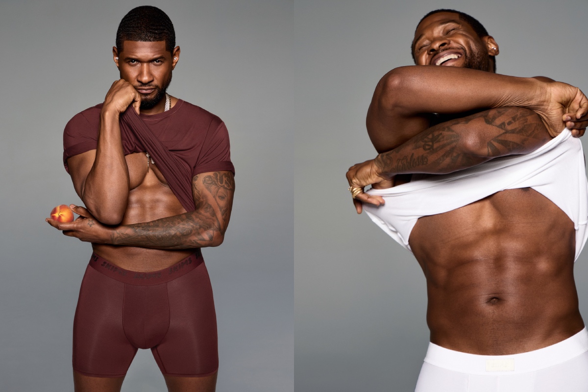 Skims Partners with R&B Icon Usher for New Menswear Campaign
