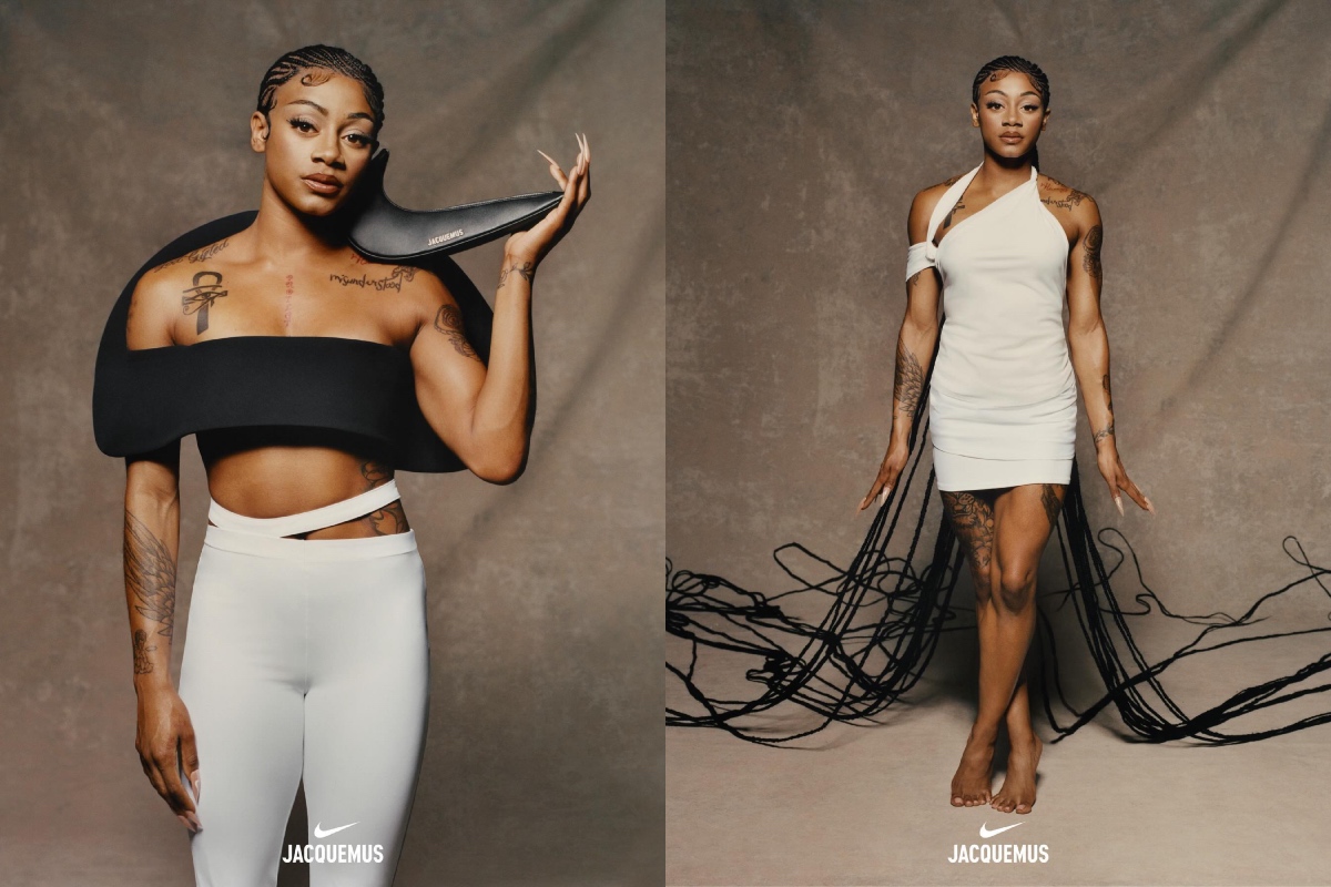 Jacquemus & Nike Debut Official Campaign Imagery for New Collection ft. Sha’Carri Richardson